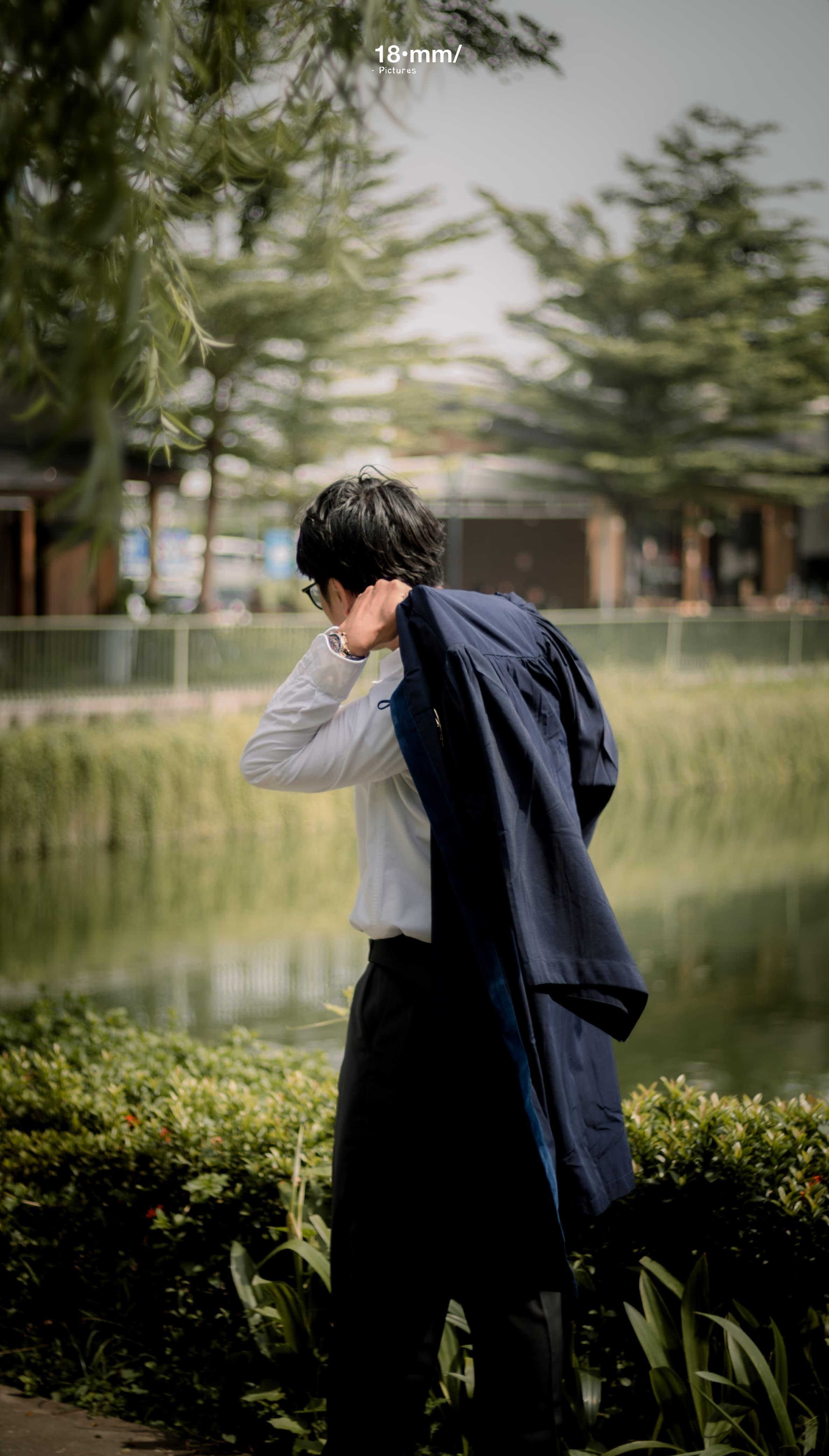 Graduate Moment - Pose at Lake